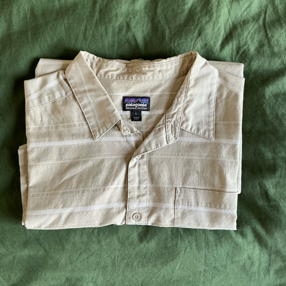 Patagonia Light Tan Collared Shirt